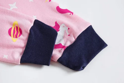 Miniatura 6 de Dolphin&Fish pijama suave para niños y niñas, 100% algodón, pijama de manga larga para niños