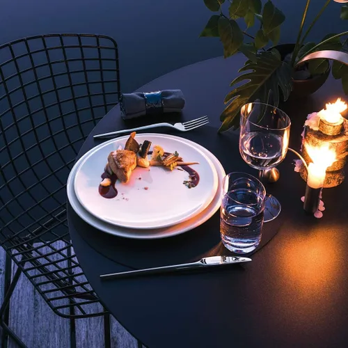 Miniatura 5 de Villeroy & Boch - Plato NewMoon Gourmet, plato moderno para ocasiones especiales, porcelana premium, apto para lavavajillas, 12.6 pulgadas, blanco