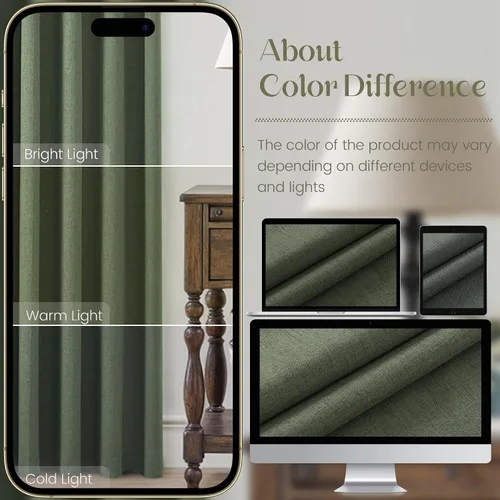 Miniatura 6 de UHITECH Cortinas opacas cortas de 35 pulgadas de largo, plisadas, opacas, para ventanas pequeñas, con aislamiento térmico, cortinas reductoras
