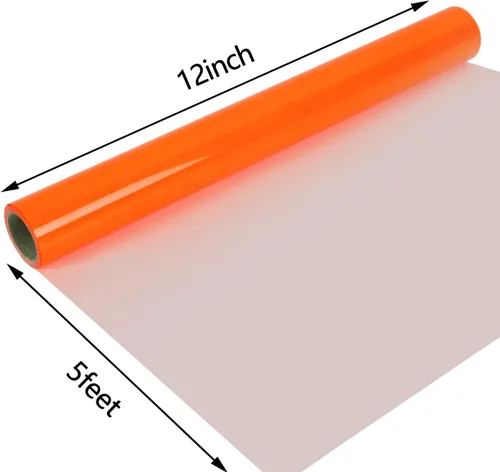 Miniatura 32 de guangyintong - Rollos de vinilo de transferencia de calor azul lago HTV, de 30,5 cm x 1,5 metros, vinilo para planchar para camisetas, superficie