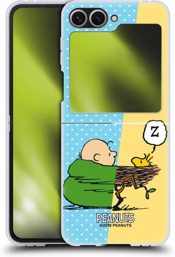 Head Case Designs Funda rígida con licencia oficial de Peanuts Charlie & Woodstock Nap Halfs and Laughs compatible con Samsung Galaxy Z Flip6