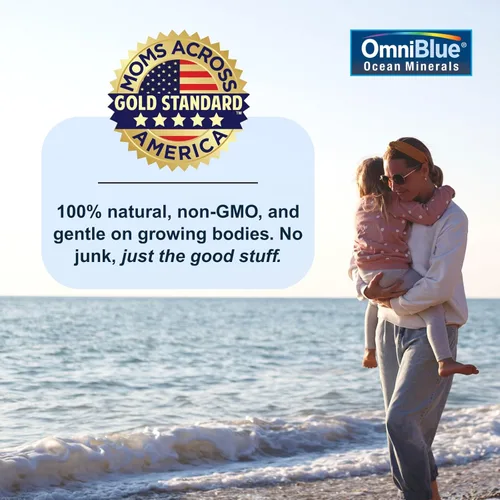 Miniatura 3 de OmniBlue Ocean Minerals - Más de 70 oligoelementos y magnesio líquido - Potasio, cloruro - Bajo en sodio - Apoyo natural para el sueño, digestión
