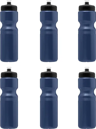 Miniatura 14 de DISCOUNT PROMOS Juego de botellas de agua de plástico personalizadas de 28 onzas, 10/50/100, paquete personalizado a granel, perfectas