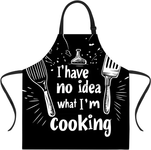 Miniatura 19 de ANNA QUEEN Delantal de Feliz Navidad para mujeres y hombres con bolsillos, delantal de muñeco de nieve, delantal de cocina ajustable para cocinero