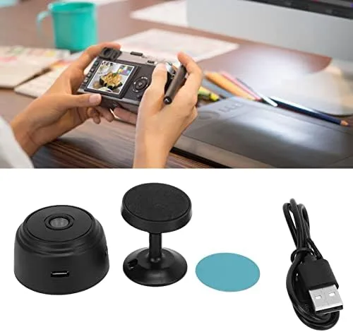 Miniatura 5 de Cámaras de seguridad de vigilancia A9 1080P Home Mini cámara magnética contraportada compacta Monitoreo interior para oficina en casa negro
