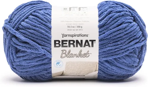 Miniatura 79 de Bernat - Estambre para mantas súper esponjoso acrílico, 2 paquetes de 300g/10.5 onzas, #6, chenilla gruesa de peso pesado para tejer y crochet