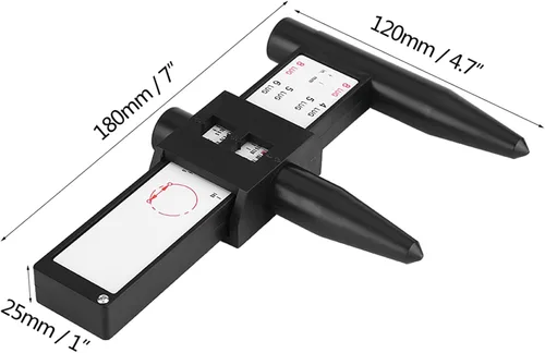 Miniatura 5 de Herramienta de medición de patrón de perno de rueda, calibre de curva, herramienta de ajuste de rueda, perno de calibre de curvatura y medidor