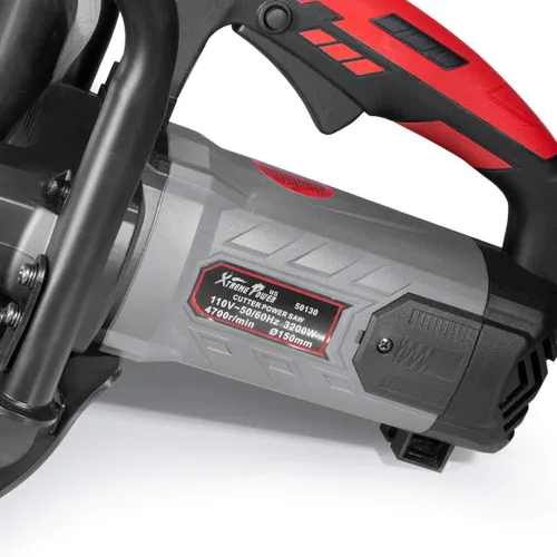 Miniatura 5 de XtremepowerUS 3200W Sierra Circular Demo de Corte de Disco Eléctrico para Concreto Húmedo/Seco con Rodillo de Guía de Corte de 40 cm