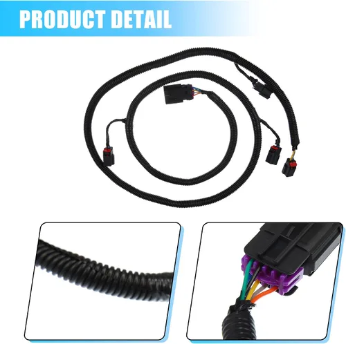Miniatura 5 de X AUTOHAUX Conjunto de Cables de Sensor de Aparcamiento Trasero Compatible con Chevy Suburban Tahoe para GMC Yukon para Cadillac Escalade 22899761