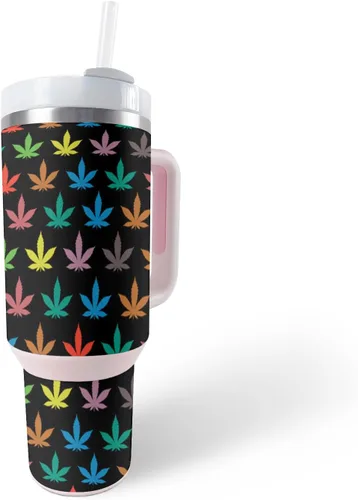 Miniatura 8 de MightySkins Skin - Vaso de vinilo compatible con Stanley The Quencher H2.0 FlowState de 40 onzas, color turquesa sólido, funda protectora, duradera