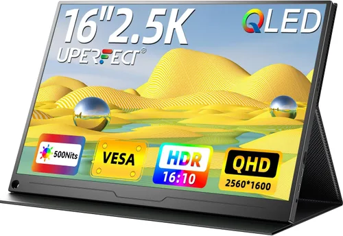 Miniatura 13 de Monitor portátil 4K UPERFECT, pantalla de 14.5" UHD 3840x2400 para laptop con cubierta inteligente, pantalla IPS mate 16:10, 100% sRGB, 1.06 mil