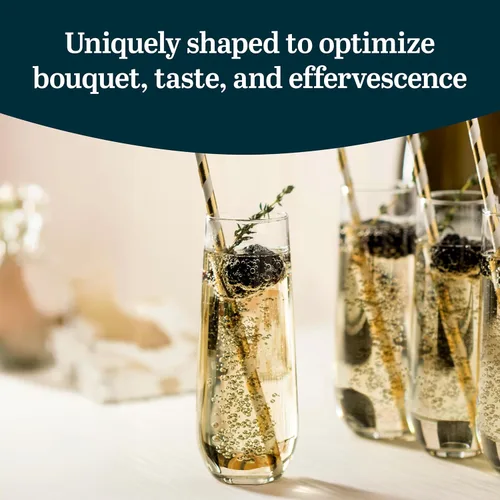 Miniatura 2 de Libbey copa de 8.5 oz. Copa de champagne sin pie, juego de 12 unidades, Claro, Transparente Flauta sin tallo 12