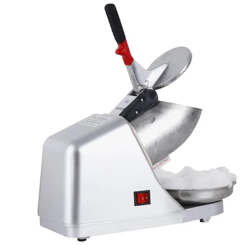 Miniatura 9 de Máquina de afeitar eléctrica de hielo de 300 W, máquina de hielo afeitado, máquina de cono de nieve, trituradora de hielo, hoja de acero inoxidable
