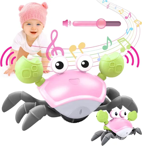 Miniatura 13 de Plnmlls Juguete de pulpo bailarín, juguetes para el tiempo boca abajo, con música y luz LED, batería recargable integrada y volumen que se pueden