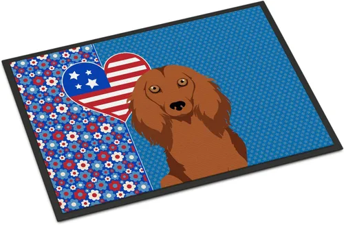 Miniatura 34 de Caroline's Treasures WDK5119JMAT Airedale Terrier USA - Tapete para interiores o exteriores, 24 x 36 pulgadas, tapete para puerta delantera