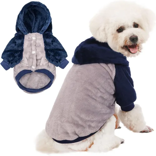 Miniatura 26 de FabriCastle Suéter pequeño para perro, paquete de 3 ropa para perros y gatos, chaquetas suaves y cálidas para perros pequeños, niños y niñas
