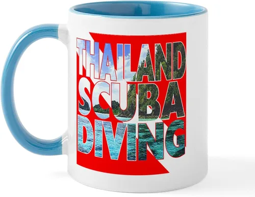 Miniatura 27 de CafePress Scuba Flag Diver Taza de café de cerámica de 11 oz (11.0 fl oz)