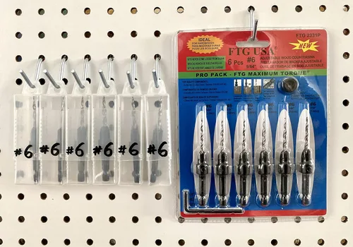 Miniatura 6 de FTG USA Contenedor de almacenamiento Caja de plástico extensible de 6 piezas utilizada como caja de almacenamiento para avellanadoras y brocas