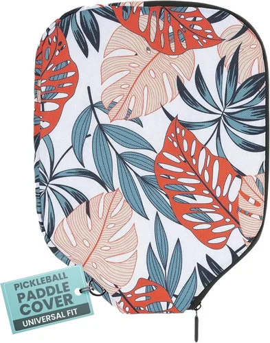 Miniatura 35 de Palms-O-Aces Pickleball Paddle Cover Canvas Padded Pickleball Paddles Sleeve with Zipper Lightweight Protective Paddle Case for Standard Paddles