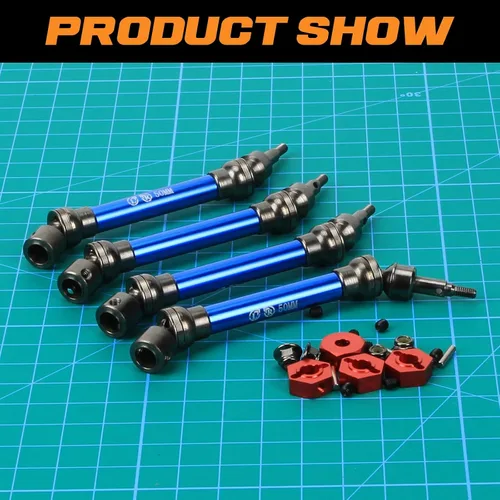 Miniatura 5 de RCAWD Eje de transmisión para ARRMA 1/10 New Big Rock (no para Old Big Rock) Crew CAB 4x4 V3 3s BLX Brushless Monster Truck RTR Upgrades, eje de Azul