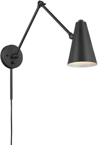 Miniatura 5 de Kichler, Sylvia 52486BKB - Aplique de pared (1 luz), color negro