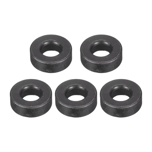 Miniatura 55 de Uxcell Arandela plana de acero al carbono para pernos M8, 10 piezas M8 x 16 x 1.5mm, aleación de acero negro oxidado de grado 8.8, sujetadores