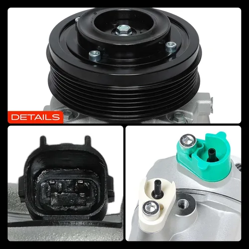 Miniatura 9 de A-Premium Compresor de aire acondicionado con embrague compatible con Hyundai Tucson 2.0L 2017-2018 (desde 01/03/2017)
