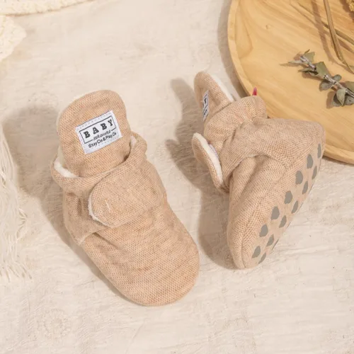 Miniatura 21 de Sawimlgy - Botines de algodón antideslizantes para recién nacido, con agarre, para cuna o para el invierno