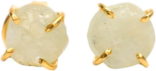 Miniatura 110 de Gempires Natural Raw Prong Setting Stud Earrings, 8-10 mm Crystals Earring, Handmade Jewelry, Gift for Her