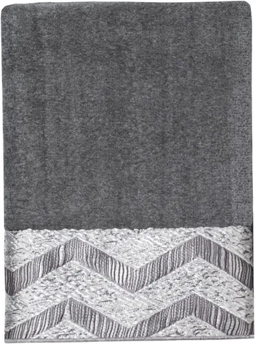 Avanti Linens - Toalla de mano, toalla de algodón suave y absorbente (colección Chevron Galaxy, níquel)