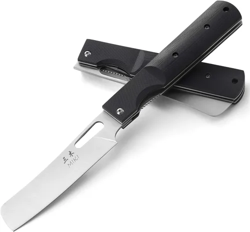 Miniatura 4 de Miki Sharp - Cuchillo de bolsillo plegable de cocina japonesa de acero inoxidable 440A para acampar al aire libre (hoja de chef)