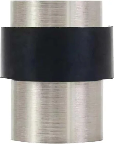 Miniatura 18 de KHTUMEWARE Paquete de 6 topes de puerta de piso de 1-1/2 pulgadas, tope de puerta negro mate, protector de pared para puerta comercial, cuña