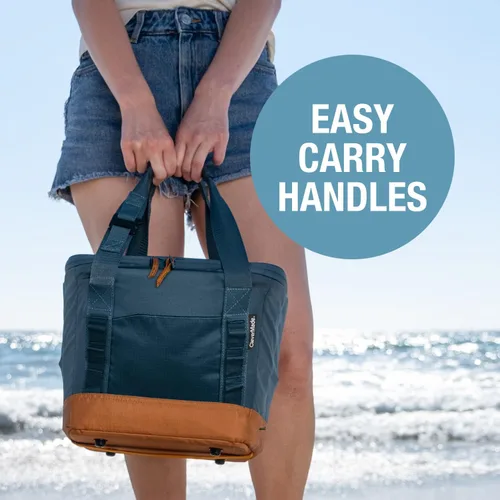 Miniatura 5 de CleverMade Pacifica - Bolsa enfriadora aislada plegable – 18 / 13 Qt, enfriador plegable suave con apertura para botellas, a prueba de fugas
