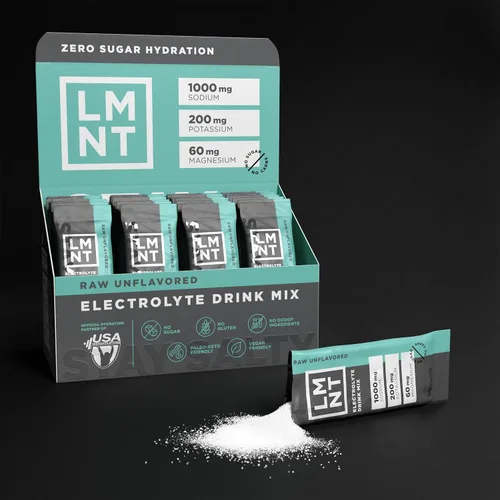 Miniatura 4 de LMNT - Electrolitos sin azúcar - Sal cruda sin sabor Mezcla de bebida 30
