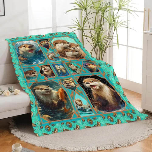 Miniatura 138 de Manta de Foca del Océano, Regalos de Focas para Niños, Niñas, Adultos, Mujeres y Hombres, Suave, Acogedora, Cálida, Felpa Esponjosa, Mullida