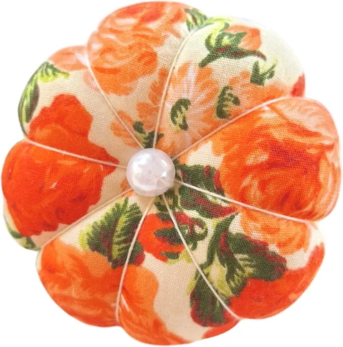 CUSHYSTORE CST-0838 - Alfiler de muñeca con correa elástica ajustable para coser todos los tamaños de muñeca (naranja), 3 pulgadas de largo x 3