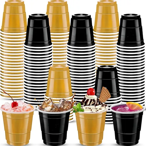 Miniatura 16 de 500 piezas Vasos de Chupito de Plástico Lake Bule de 2 onzas vasos de chupito azules Revelación de Género vasos de chupito desechables para beber