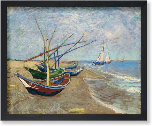 Miniatura 34 de Poster Master Póster clásico de Van Gogh, impresión impresionista vintage, regalo para artista, pintor, autorretrato, sombrero de paja, dibujo