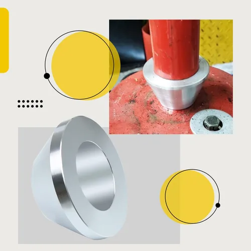 Miniatura 4 de Cono de Centrado para Cambiador Manual de Neumáticos, Cono de Sujeción Mejorado de Aluminio Billet para Equilibrador de Ruedas Compatible con Poste