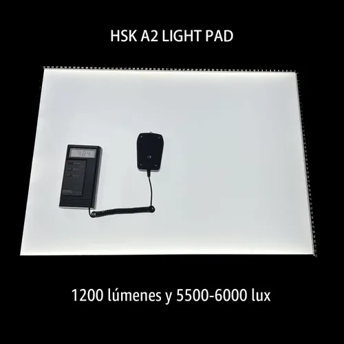 Miniatura 6 de HSK A2 Mesa de Copia con Luz de Trazado para Artistas, Caja de Luz 12V2A Adaptador Atenuable 5000 Lux Botón de Bloqueo/Desbloqueo, Almohadilla