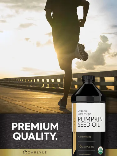 Miniatura 6 de Carlyle- Aceite de semilla de calabaza, 16 onzas, orgánico prensado en frío, 100 % puro, extravirgen vegetariano, sin transgénicos, sin gluten