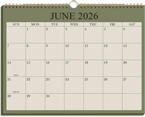 Miniatura 18 de Calendario 2026 – Calendario 2026-2027 de enero de 2026 a junio de 2027, calendario de pared colgante con encuadernación en espiral 2026