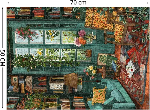 Miniatura 2 de Acogedores rompecabezas de estudio para adultos de 1000 piezas, rompecabezas para adultos de 1000 piezas, juguetes desafiantes, rompecabezas Estudio