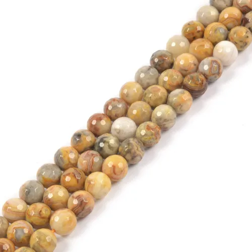 Miniatura 19 de Piedra lunar natural de 0.315 pulgadas (0.315 in), cuentas redondas sueltas para hacer collares, pulseras, joyas, 15 pulgadas
