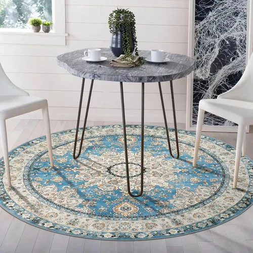 Miniatura 301 de Lahome Alfombra Bohemia Tribal Lavable de 3 x 5, Alfombras Antideslizantes para Entrada, Dormitorio, Sala de Estar, Vintage, Ultra Suave, No