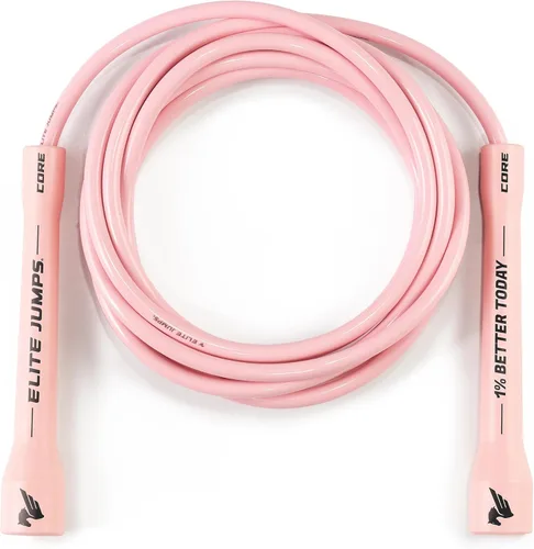 Miniatura 8 de Elite Jumps - Cuerda de saltar ajustable – Cuerda de entrenamiento de PVC de 0.236 pulgadas para fitness y cardio, cuerda de saltar para interiores