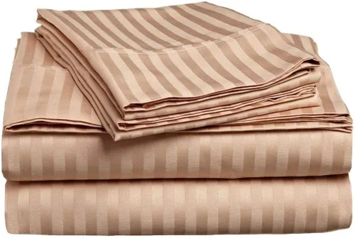 Miniatura 3 de Yarns of Cotton Juego de sábanas de 4 piezas para sofá cama tamaño individual, 400 hilos, se adapta a colchones de hasta 6 pulgadas de caída