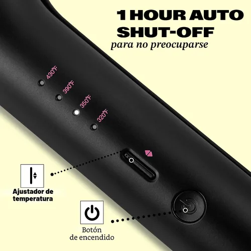 Miniatura 2 de Trademark Beauty Hair Waver - Ondulador de Cabello de Doble Barril, Rizador de Ondas Playeras, Babe Waves X, Rizador de Cabello de Temperatura Negro