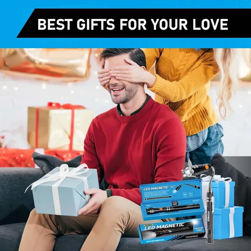 Miniatura 4 de Herramienta de Recogida Magnética Telescópica con Linterna Magnética de 3 LED, Rellenos de Calcetín Navideño para Hombres Adultos, Gadgets Geniales