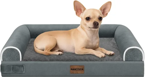 Miniatura 140 de Cama ortopédica lavable para perros medianos y grandes: cama con cojines de apoyo para perros medianos y grandes, cama impermeable de espuma tipo